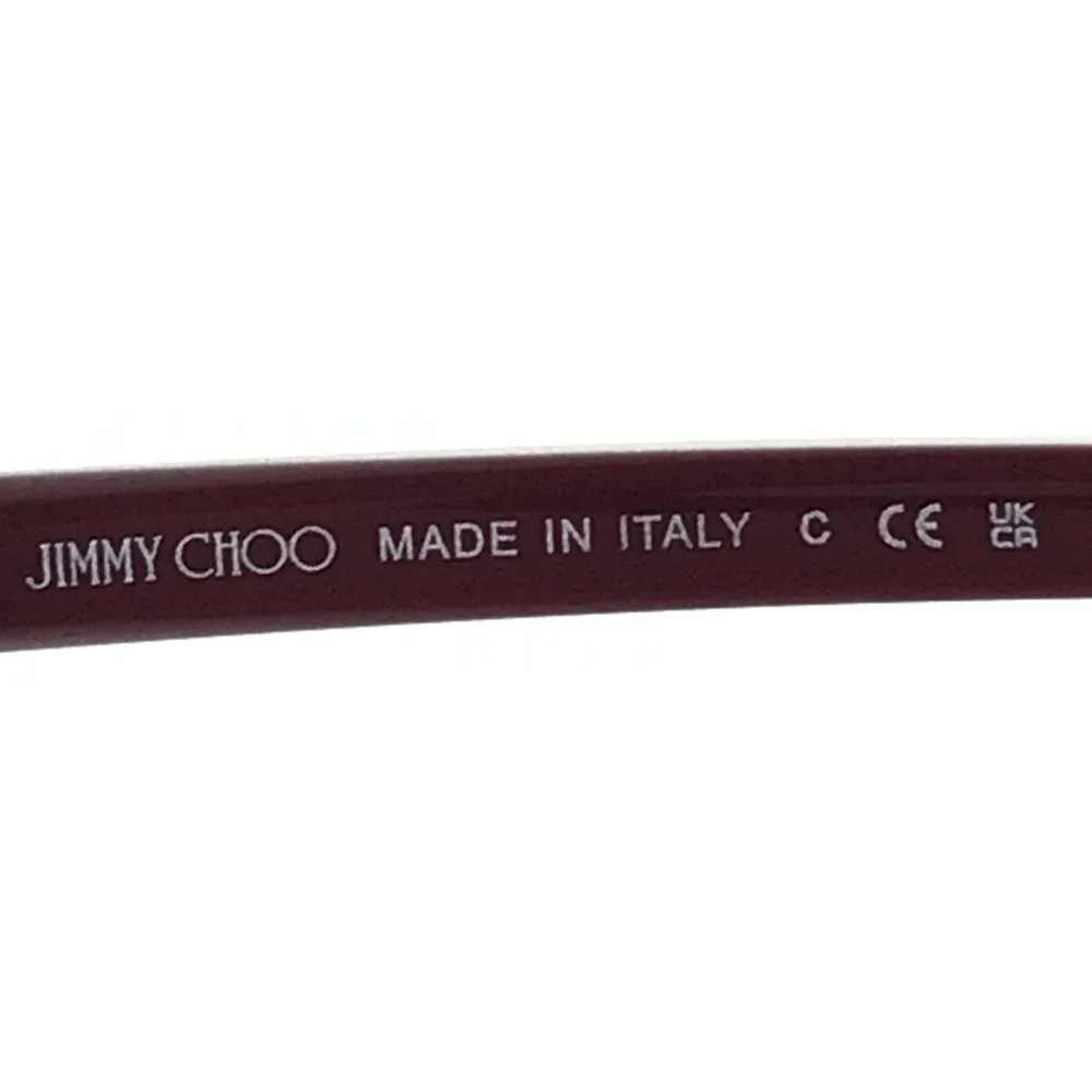 Jimmy Choo Eyeglasses Frames JC2012 3025 Red Gold Cat Eye Wire Rim 53-17-140